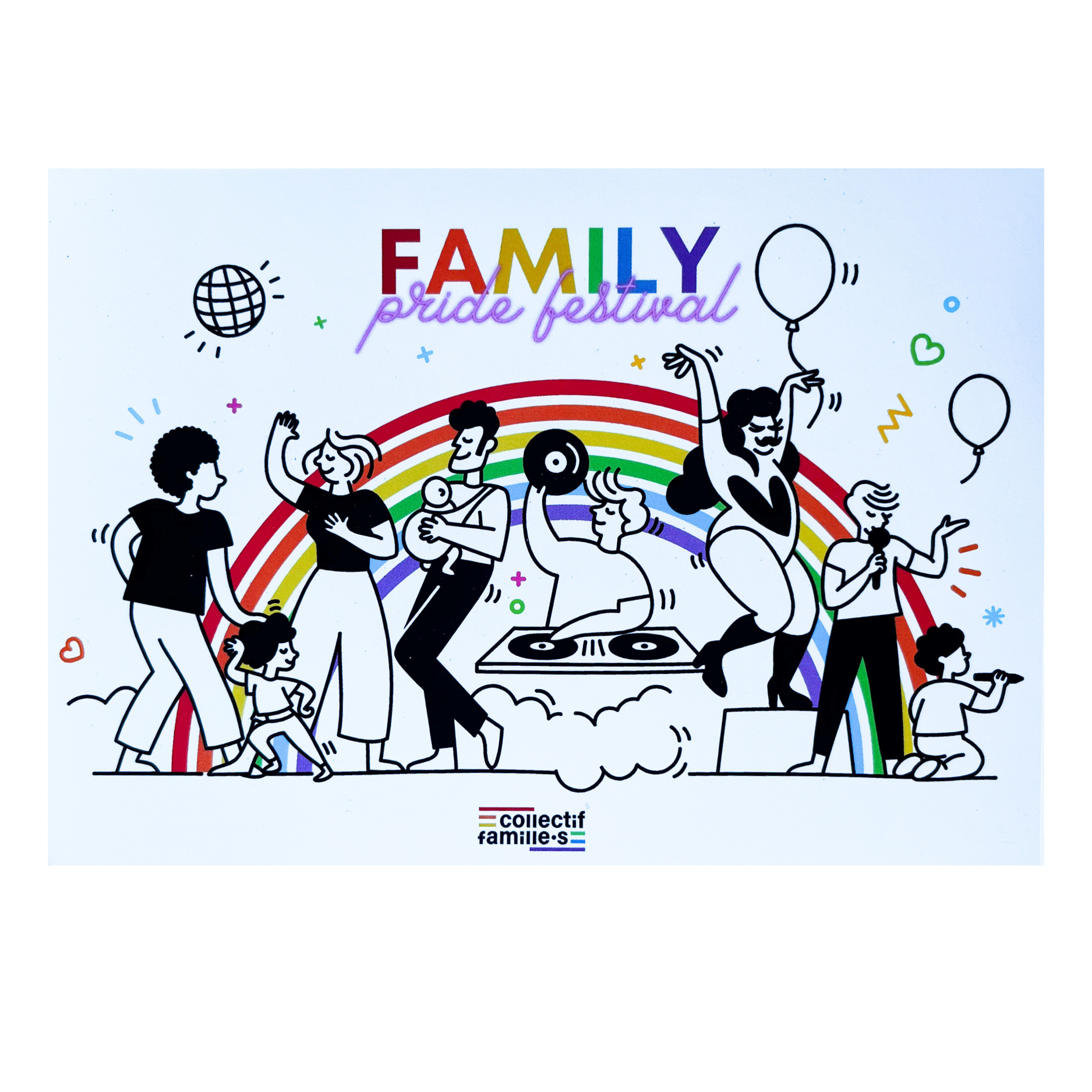 Carte postale Family Pride Festival