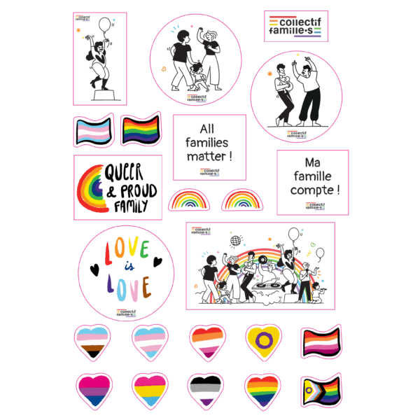 Planche de 23 Stickers