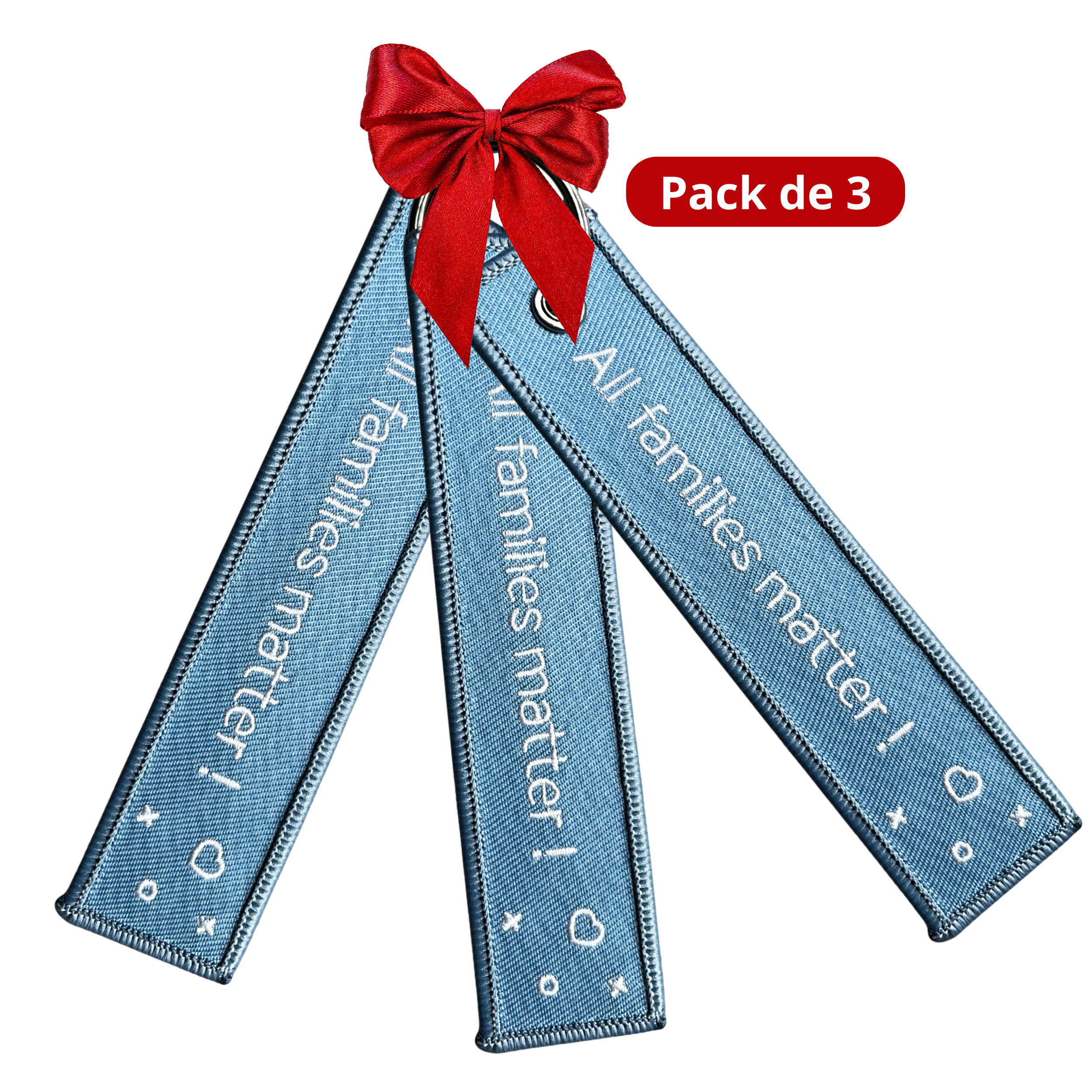 Pack de 3 Portes-clés "All Families Matter"